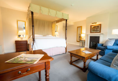 Spacious luxury bedroom at Dunraven Hotel County Limerick