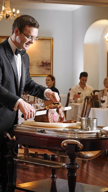Gourmet dish served at Maigue Restaurant