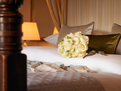 Bouquet Of Roses In Bridal Suite