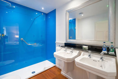 Elegant bathroom in luxury suite