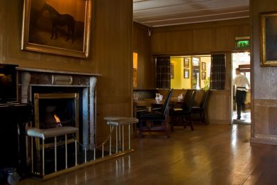 Long View With Fireplace Bar