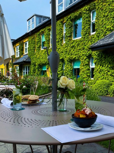 Seasonal menu dishes at Dunraven Hotel restaurant in County Limerick