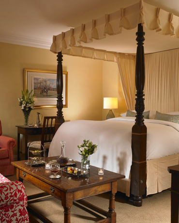 Luxury Hotel room at Dunraven Hotel in Adare, County Limerick