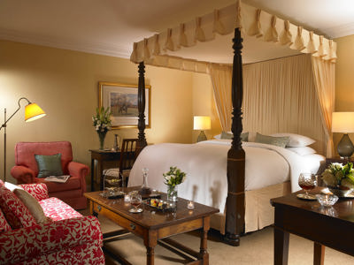 Luxury Hotel room at Dunraven Hotel in Adare, County Limerick